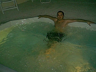 Len In The Hot Tub